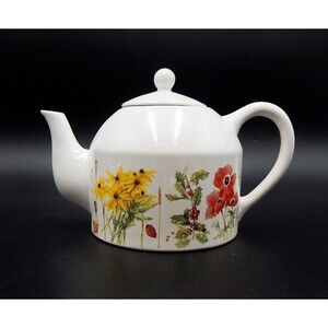 Marjolein Bastin Wildflower Meadow Teapot Hallmark Certified International 1997